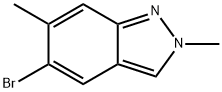 5-ブロモ-2,6-ジメチル-2H-インダゾール 化学構造式