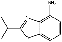 2-ISOPROPYL-BENZOOXAZOLE-4-YLAMINE Structure