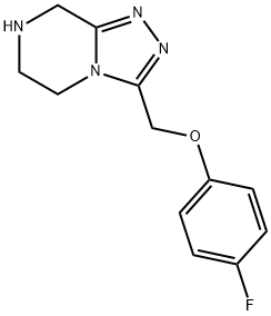 3-(4-Fluoro-phenoxymethyl)-5,6,7,8-tetrahydro-[1,2,4]triazolo[4,3-a]pyrazine Structure