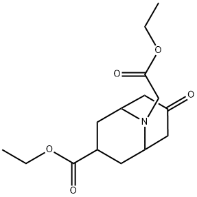 9-Azabicyclo[3.3.1]Nonane-9-Acetic Acid, 3-(Ethoxycarbonyl)-7-Oxo-, Ethyl Ester Struktur