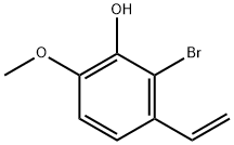2-BROMO-6-METHOXY-3-VINYLPHENOL Struktur