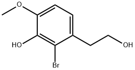 2-BROMO-3-(2-HYDROXYETHYL)-6-METHOXYPHENOL 结构式