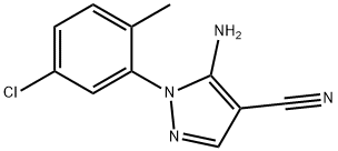 5-Amino-1-(5-chloro-2-methylphenyl)-1H-pyrazole-4-carbonitrile,1159678-51-9,结构式