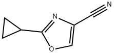 2-cyclopropyloxazole-4-carbonitrile Struktur