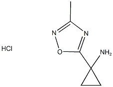 1-(3-methyl-1,2,4-oxadiazol-5-yl)cyclopropanamine hydrochloride Struktur