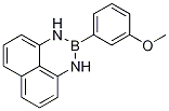 2-(3-Methyoxyphenyl)-2,3-dihydro-1H-naphtho[1,8-de][1,3,2]diazaborinine Struktur
