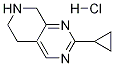 2-Cyclopropyl-5,6,7,8-tetrahydro-pyrido[3,4-d]pyriMidine hydrochloride Struktur
