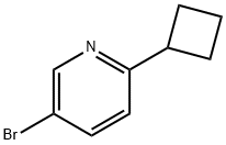 5-broMo-2-cyclobutylpyridine Struktur