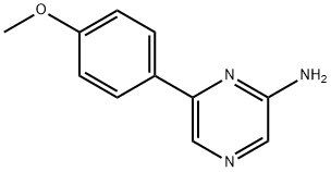 6-(4-甲氧苯基)吡嗪-2-胺,1159815-68-5,结构式