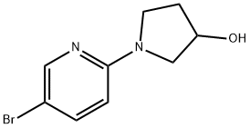 1-(5-溴吡啶-2-基)吡咯烷-3-醇, 1159816-64-4, 结构式