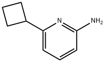 6-シクロブチルピリジン-2-アミン 化学構造式