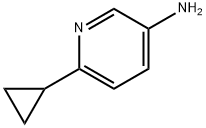 6-シクロプロピルピリジン-3-アミン 化学構造式