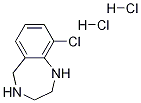 9-Chloro-2,3,4,5-tetrahydro-1H-benzo[e][1,4]diazepine 2HCl Struktur