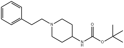 (1-Phenethyl-piperidin-4-yl)-carbaMic acid tert-butyl ester 结构式