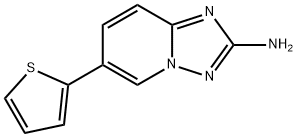 6-(thiophen-2-yl)-[1,2,4]triazolo[1,5-a]pyridin-2-amine 结构式