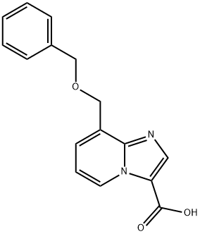 IMidazo[1,2-a]pyridine-3-carboxylic acid, 8-[(phenylMethoxy)Methyl]- Struktur
