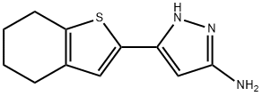 3-(4,5,6,7-tetrahydro-1-benzothiophen-2-yl)-1H-pyrazol-5-amine Struktur