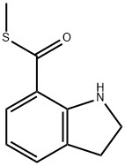 S-Methyl indoline-7-carbothioate 化学構造式