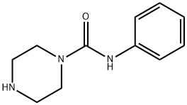 ピペラジン-1-カルボン酸フェニルアミド 化学構造式