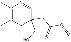 5-Acetoxymethyl-2,3-dimethylpyridine N-oxide Struktur