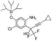 2-Amino-5-chloro-α-(cyclopropylethynyl)-4-isopropylsilyloxy
-α-(trifluoromethyl)benzenemethanol Structure