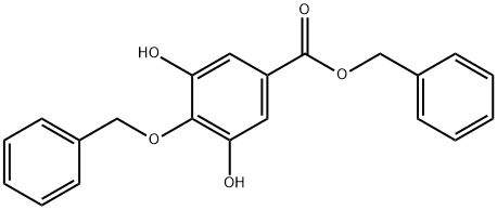 4-Benzyl-gallic Acid Benzyl Ester 化学構造式