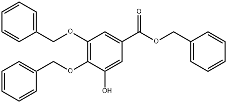 3,4-Dibenzyl-gallic Acid Benzyl Ester Struktur