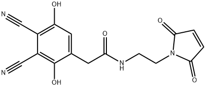 3,4-Dicyano-2,5-dihydroxyphenylacetic Acid (2'-Maleimido)-N-ethylamide Struktur