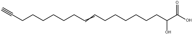 (cis-9)-2-Hydroxy-octadecen-17-ynoic Acid,1159977-43-1,结构式