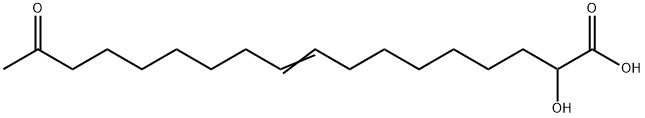 (cis-9)-2-Hydroxy-17-oxo-octadecenoic Acid Structure