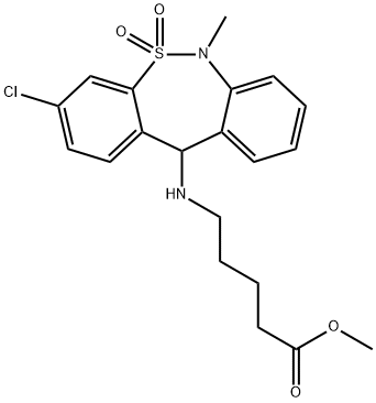 Tianeptine Metabolite MC5 Methyl Ester Struktur