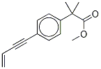 4-[(2-Vinyl]-1-enthyne)-α,α-dimethyl-benzeneacetic Acid Methyl Ester
 化学構造式