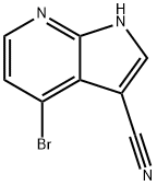 4-BroMo-1H-pyrrolo[2,3-b]pyridine-3-carbonitrile Struktur