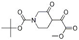 1-[(tert-Butoxy)carbonyl]-alpha,3-dioxo-4-piperidineacetic acid methyl ester Struktur