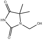 1-(ヒドロキシメチル)-5,5-ジメチルヒダントイン 化学構造式
