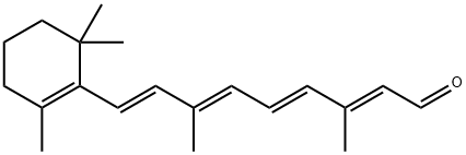 视黄醛, 116-31-4, 结构式