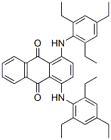 1,4-bis[(2,4,6-triethylphenyl)amino]anthraquinone Struktur