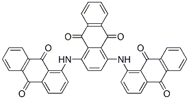 1,4-bis[(9,10-dihydro-9,10-dioxo-1-anthryl)amino]anthraquinone  Struktur