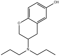 6-hydroxy-3,4-dihydro-3-(dipropylamino)-2H-1-benzopyran Struktur