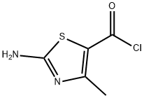 2-aMino-4-Methylthiazole-5-carbonyl chloride Struktur