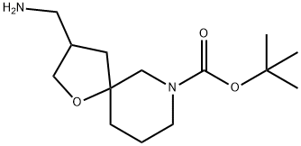 1-Oxa-7-azaspiro[4.5]decane-7-carboxylic acid, 3-(aMinoMethyl)-, 1,1-diMethylethyl ester,1160247-18-6,结构式
