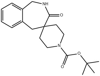 Tert-Butyl 3-Oxo-1,2,3,5-Tetrahydrospiro[Benzo[C]Azepine-4,4'-Piperidine]-1'-Carboxylate Struktur