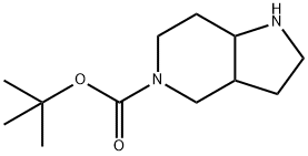 ヘキサヒドロ-1H-ピロロ[3,2-C]ピリジン-5(6H)-カルボン酸TERT-ブチル 化学構造式