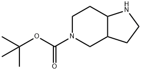 八氢代-1H-吡啶[3,2-C]吡啶-5-羧酸叔丁酯 结构式