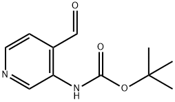 (4-甲酰基吡啶-3-基)氨基甲酸叔丁酯,116026-95-0,结构式