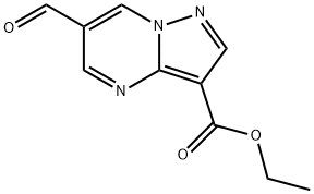 ethyl 6-formylpyrazolo[1,5-a]pyrimidine-3-carboxylate Struktur