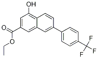 2-Naphthalenecarboxylic acid, 4-hydroxy-7-[4-(trifluoroMethyl)phenyl]-, ethyl ester Struktur
