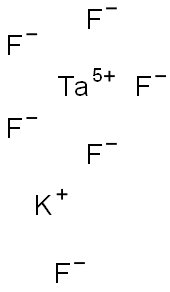 Potassium tantalum fluoride Struktur