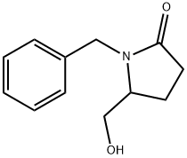 (R)-1-BENZYL-5-HYDROXYMETHYL-2- PYRROLIDINONE 化学構造式