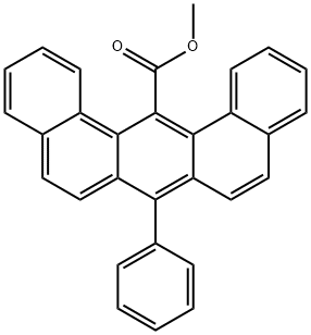 methyl 7-phenyldibenz(a,j)anthracene-14-carboxylate 化学構造式